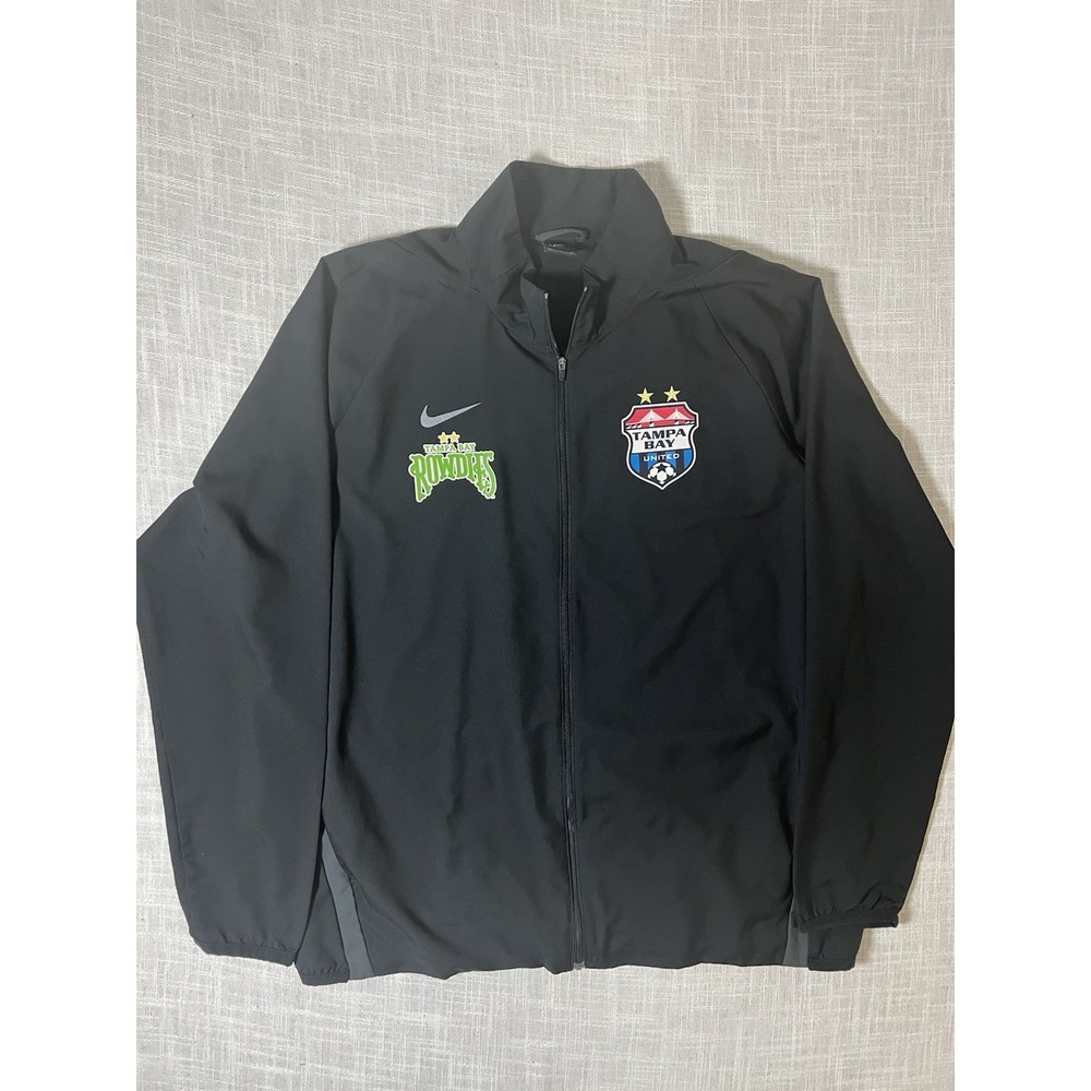 Nike Dri-FIT Men's Full Zip Performance Jacket Size XXL Tampa Bay Rowdies Black